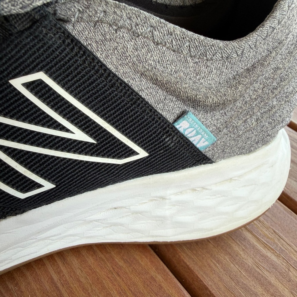New Balance Fresh Foam Roav Mens Running Shoes Black White Gum MROAVTK Size 10.5 - Picture 7 of 13